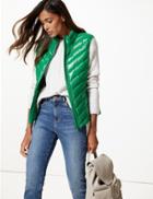 Marks & Spencer Padded Down & Feather Gilet With Stormwear&trade; Emerald