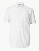 Marks & Spencer Pure Cotton Oxford Shirt White