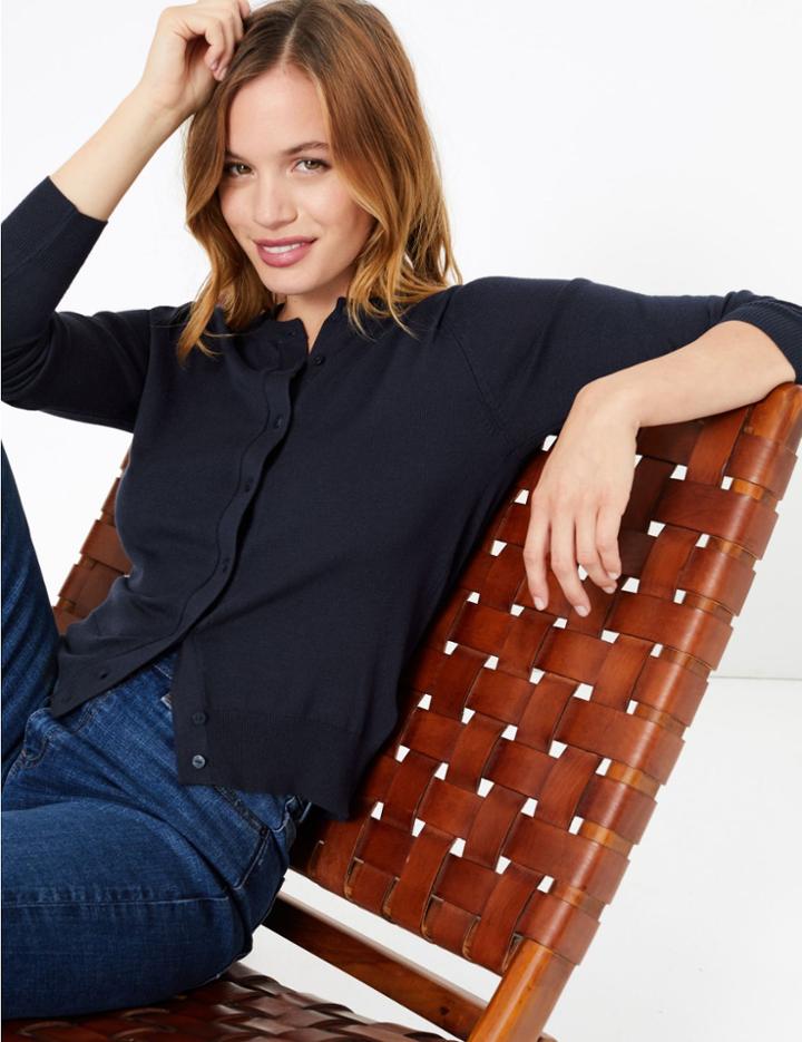 Marks & Spencer Petite Round Neck Cardigan