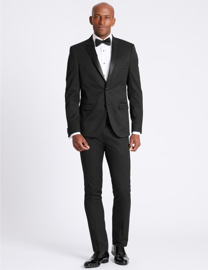 Marks & Spencer Black Skinny Fit Jacket Black