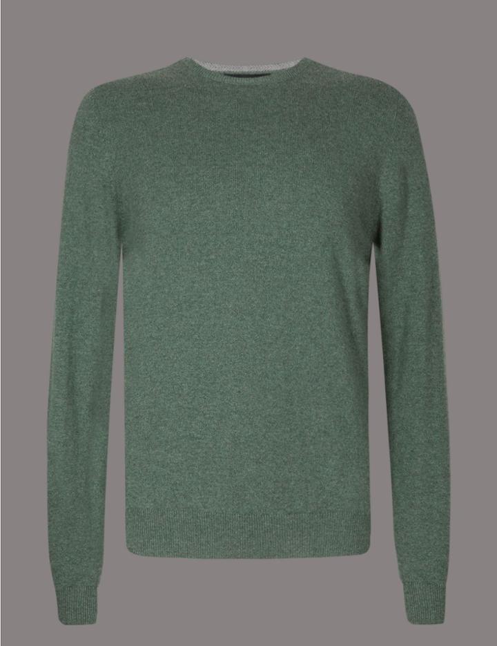 Marks & Spencer Pure Cashmere Jumper Avocado