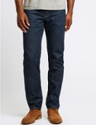 Marks & Spencer Tapered Fit Vertical Stretch Jeans Indigo