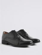 Marks & Spencer Leather Lace-up Shoes With Airflex&trade; Black