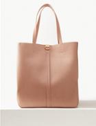 Marks & Spencer Faux Leather Shopper Bag Blush