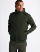 Marks & Spencer Active Cotton Rich Zip Through Hoody Khaki Mix