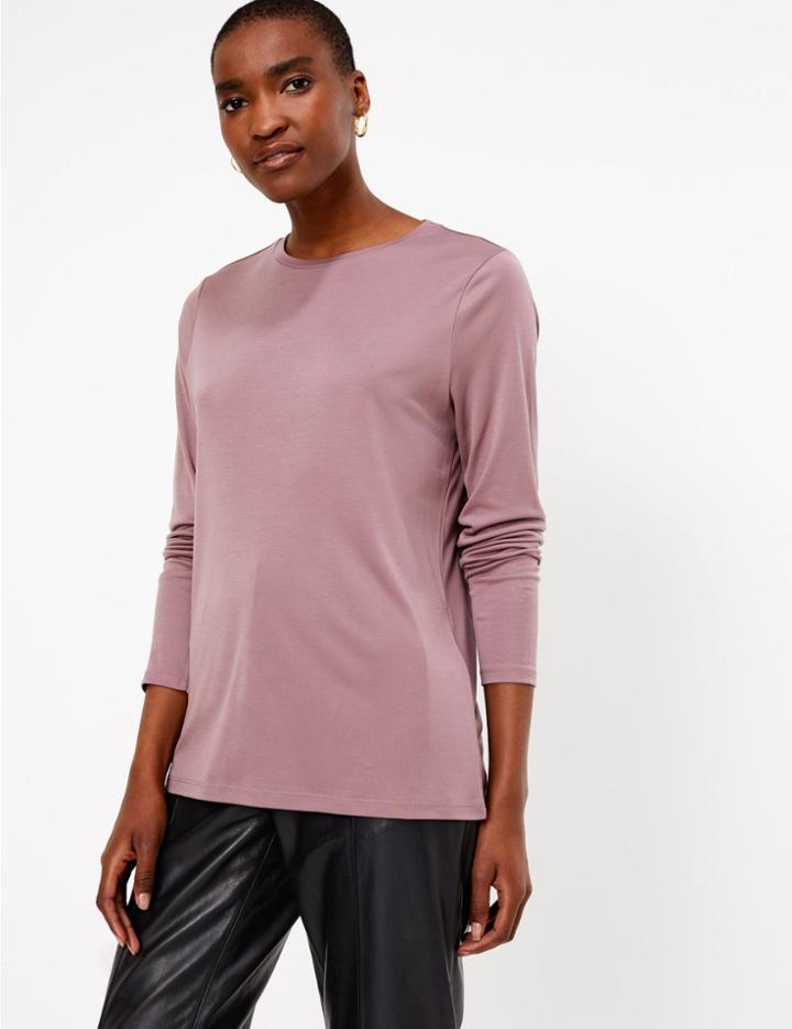 Marks & Spencer Regular Fit T-shirt Rosewood