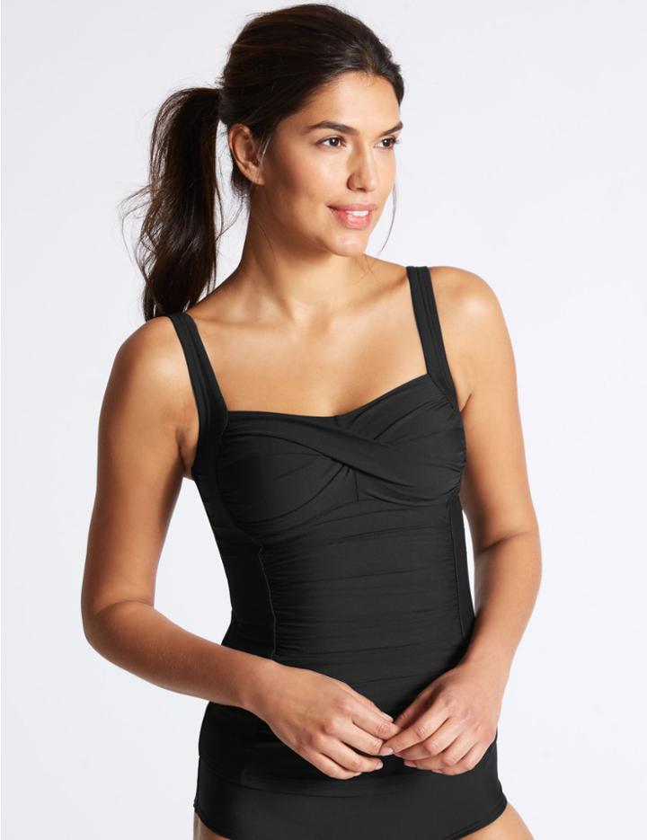 Marks & Spencer Bandeau Tankini Top Black