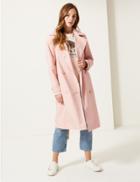 Marks & Spencer Double Breasted Trench Coat Melba Blush