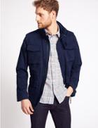 Marks & Spencer Pure Cotton Authentic Jacket With Stormwear&trade; Indigo