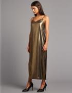 Marks & Spencer Shimmer Slip Maxi Dress Gold Mix
