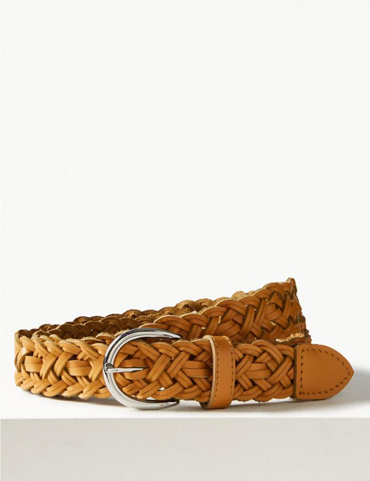 Marks & Spencer Leather Hip Belt Mustard