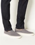 Marks & Spencer Slip-on Pump Shoes With Freshfeet&trade; Grey