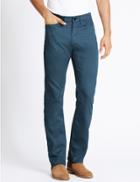Marks & Spencer Climate Control Jean Style Trousers Blue