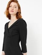 Marks & Spencer Off The Shoulder Bodycon Midi Dress Black