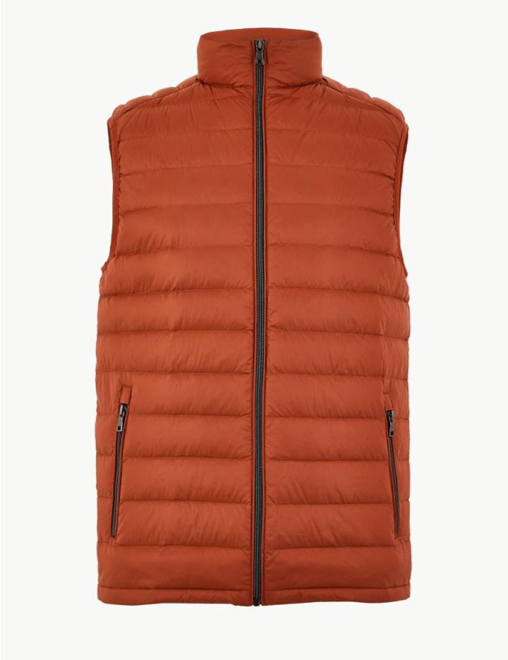Marks & Spencer Down And Feather Stormwear&trade; Gilet Rust