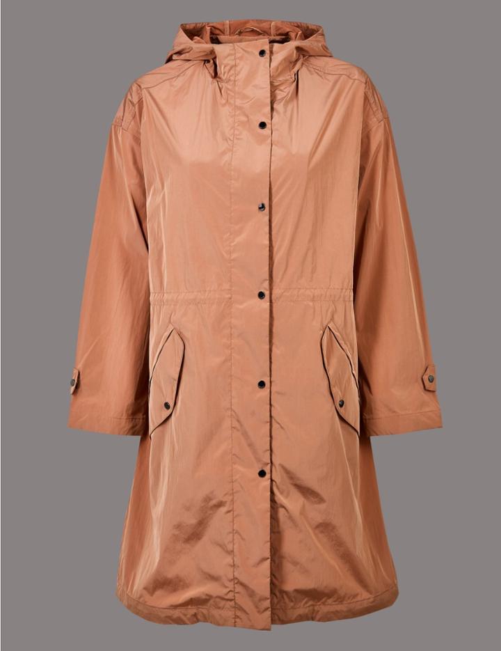 Marks & Spencer Lightweight Parka With Stormwear&trade; Soft Bronze