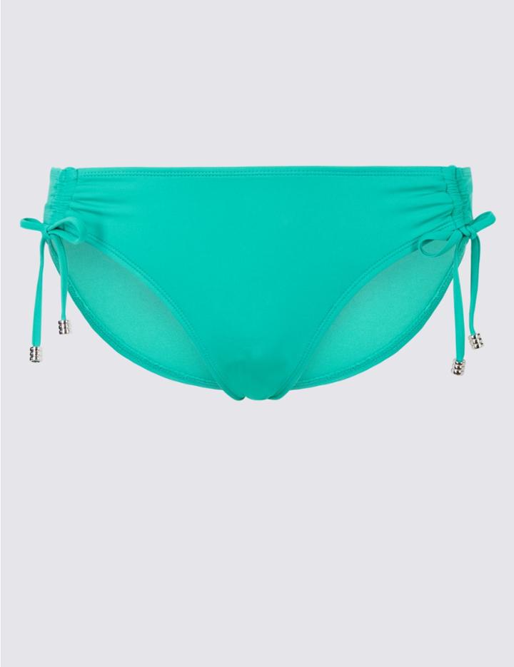 Marks & Spencer Hipster Bikini Bottoms Aqua