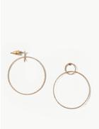 Marks & Spencer Circle Drop Earrings Silver