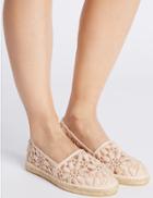 Marks & Spencer Lace Espadrilles With Insolia Flex&reg; Nude