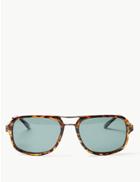 Marks & Spencer Polarised Aviator Sunglasses Brown Mix