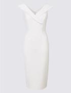 Marks & Spencer Short Sleeve Bandeau Dress Ivory