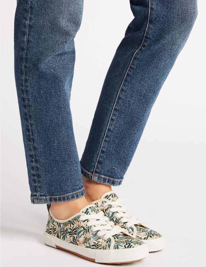 Marks & Spencer Canvas Print Trainers Multi