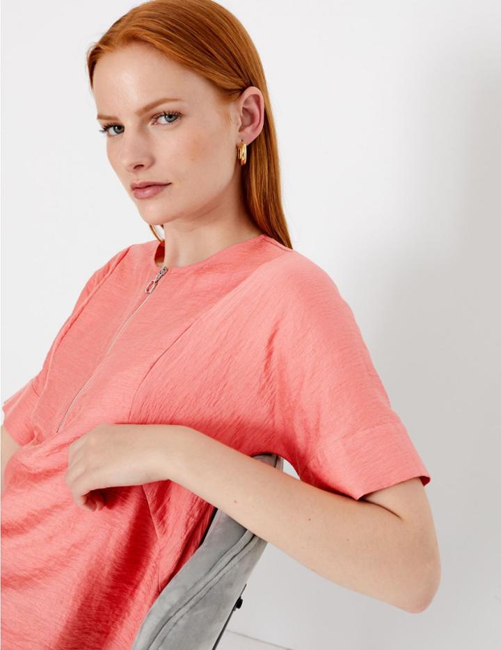 Marks & Spencer Sportif Zip Shell Top Hot Bronze