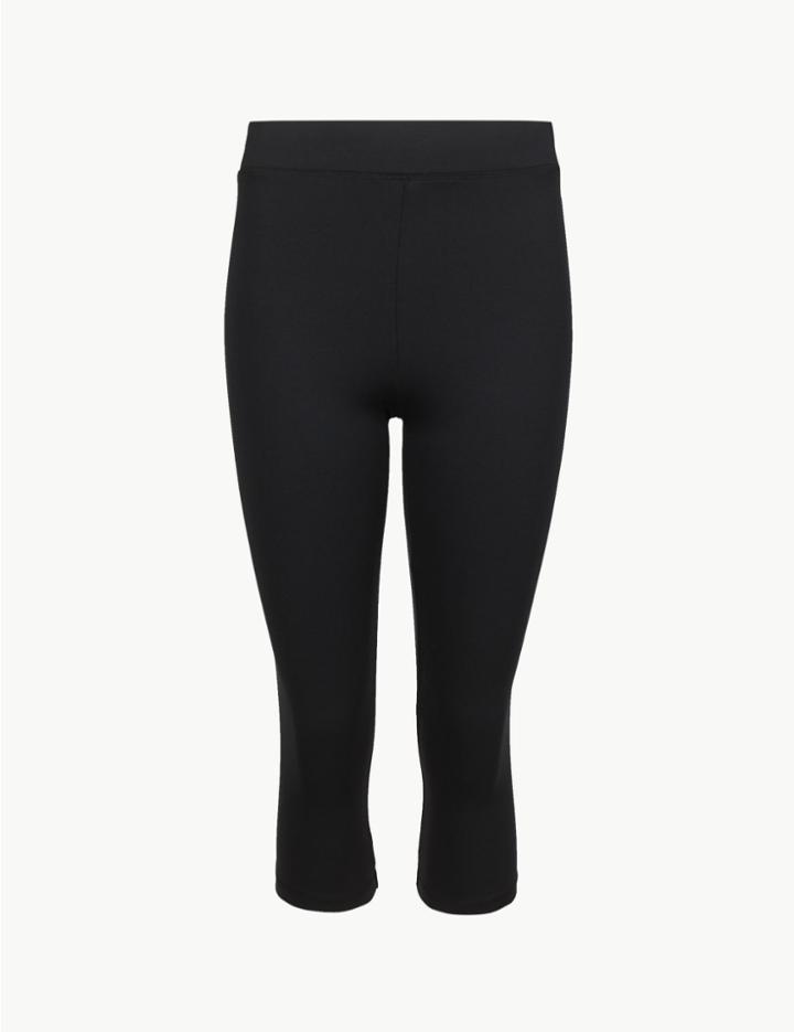 Marks & Spencer Quick Dry Cropped Sport Leggings Black