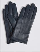 Marks & Spencer Leather Gloves Navy