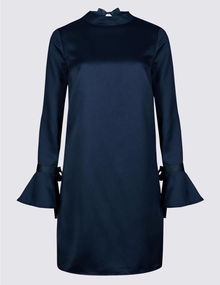 Marks & Spencer Woven Flared Sleeve Tunic Navy