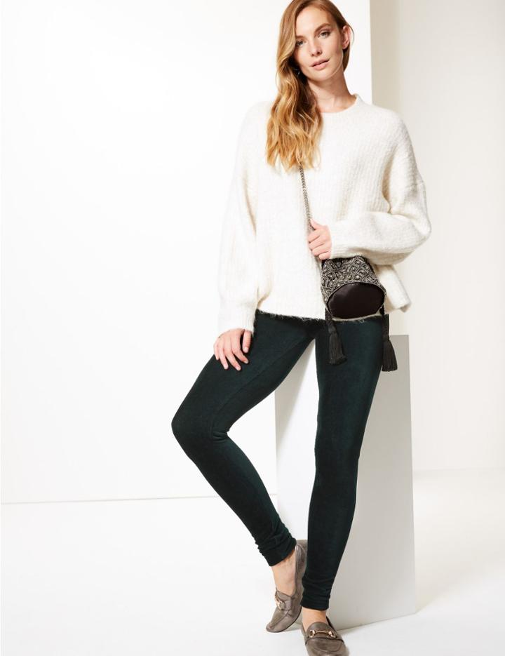 Marks & Spencer Corduroy Leggings Dark Petrol