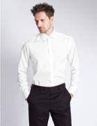 Marks & Spencer Pure Cotton Regular Fit Woven Shirt White