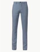 Marks & Spencer Slim Fit Linen Rich Trousers Navy