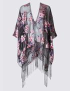 Marks & Spencer Floral Blossom Burnout Kimono Wrap Pink