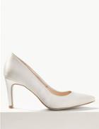 Marks & Spencer Stiletto Heel Pointed Toe Court Shoes Ivory