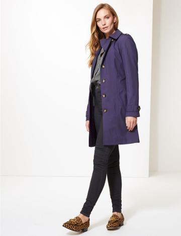 Marks & Spencer Trench Coat Purple
