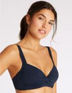 Marks & Spencer Non-wired Plunge Swimsuit Navy