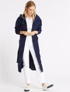Marks & Spencer Longline Anorak Jacket With Stormwear&trade; Bright Blue
