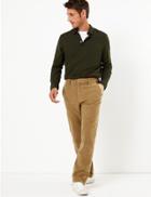 Marks & Spencer Pure Cotton Moleskin Chinos Camel