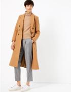 Marks & Spencer Waisted Overcoat Praline