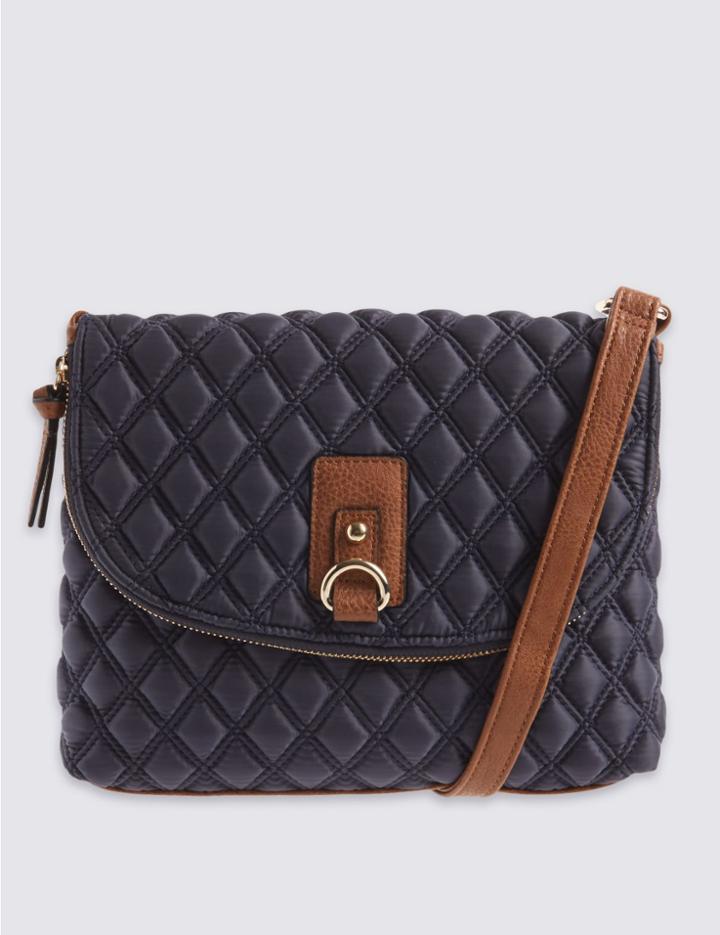 Marks & Spencer Soft Quilt Bag Navy Mix
