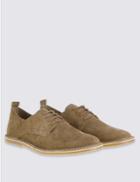 Marks & Spencer Suede Desert Lace-up Shoes Brown