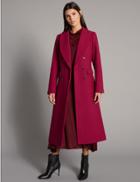 Marks & Spencer Wool Blend Coat Crimson