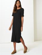 Marks & Spencer Short Sleeve Tunic Dress Black