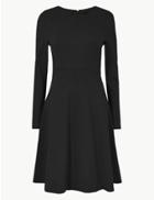 Marks & Spencer Empire Seam Fit & Flare Dress Black
