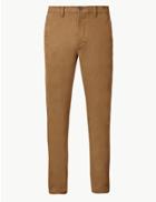 Marks & Spencer Skinny Fit Cotton Rich Chinos Dark Sand