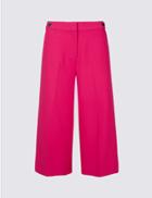 Marks & Spencer Cropped Wide Leg Trousers Fuchsia