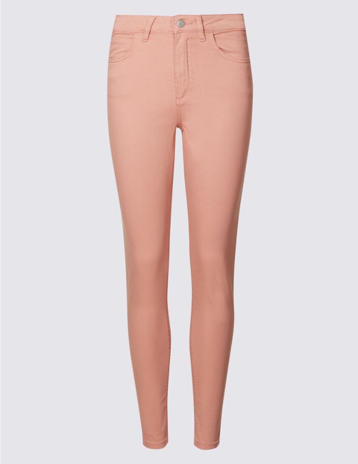 Marks & Spencer Mid Rise Super Skinny Jeans Tea Rose