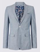 Marks & Spencer Slim Fit Jacket Blue/white