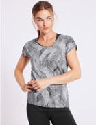 Marks & Spencer Printed Double Layer Top Black Mix